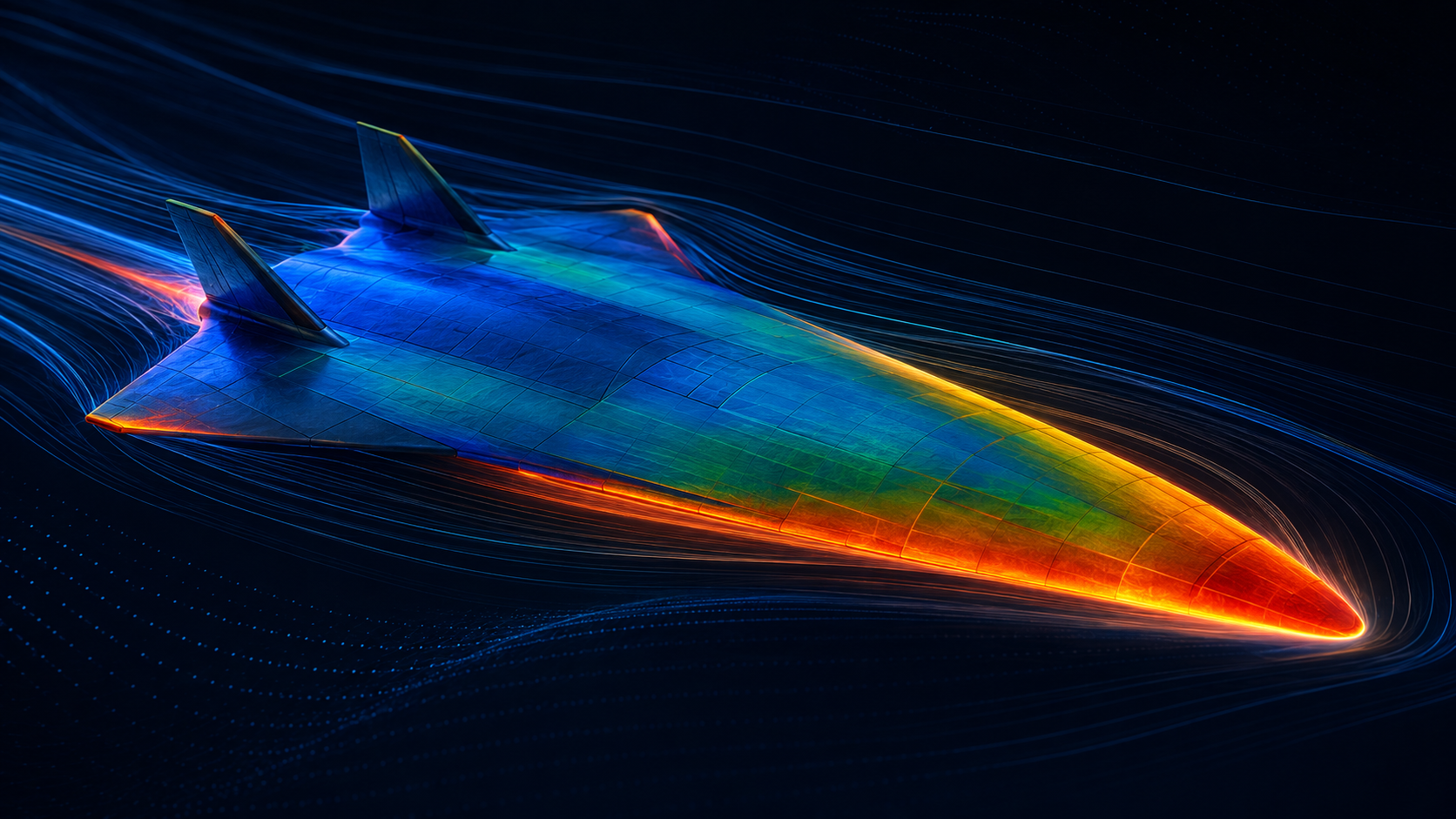 Aerothermal analysis vehicle contour visualization